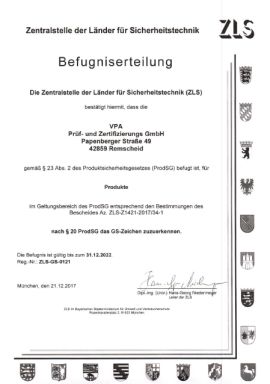 VPA Befugniserteilung